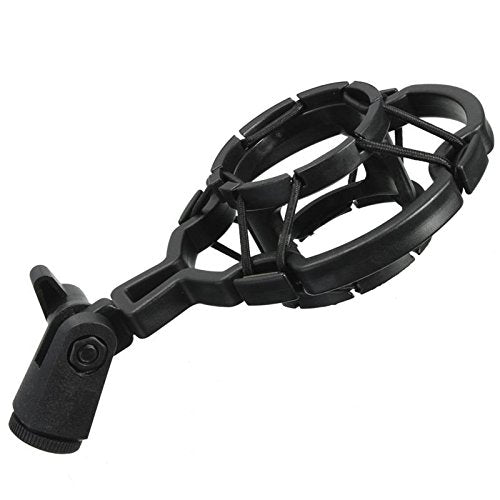 2 Pack Microphone Shock Mount Clip Universal Mic Shock Mounts Holder Anti-Vibration Spider Bracket for Handheld Microphone Dynamic Mic Stand Stereo Diaphragm Condenser Microphone Boom Arm