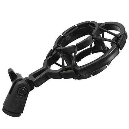 2 Pack Microphone Shock Mount Clip Universal Mic Shock Mounts Holder Anti-Vibration Spider Bracket for Handheld Microphone Dynamic Mic Stand Stereo Diaphragm Condenser Microphone Boom Arm