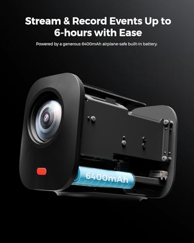 NearStream 3-Pack Live Streaming Camera 2K, Streaming Webcam with 40X Hybrid Zoom, 8-MEMS Mic with Noise Canceling, 6H Battery, Camera for Streaming on YouTube/Twitch/Facebook/Rtmp, App Control