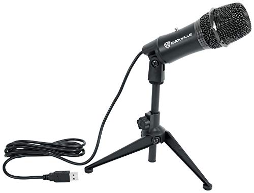 Rockville Z-Stream USB Computer Microphone Podcast Mic+Audio Technica Boom Arm