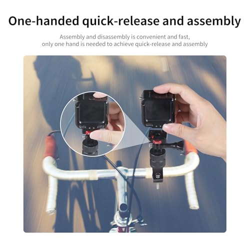 Quick Release Plate Mount Adapter,Easy Setup with 1/4" Screw Tripod Mount Adapter for Go Pro/DJI/Insta360/Sony ZV-1F/Canon G7X Mark III for Tripod/Monopod/Slider (MR63015) - style: MR63015