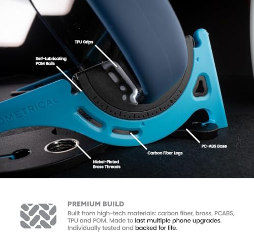 GEOMETRICAL Pocket Tripod PROv2 - Card-Size Stand, for iPhone, Alien Blue Universal Kit - color: Alien Blue