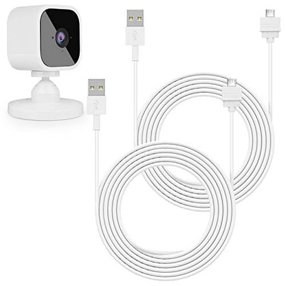 2Pack 25ft/7.5m Power Cable for Blink Mini, Extension USB Cable Continuously Charging Your Indoor Plug-in Smart Camera(Not for Blink mini 2)