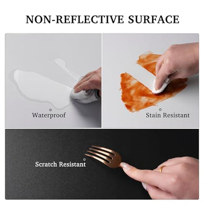 Product Photography Backdrop Boards, 3 Pack Double-Sided Black and White Photo Background, Waterproof Tabletop Backdrop Set for Small Products, Jewelry, Cosmetics, 12 x 12 & 12 x 16 Inch