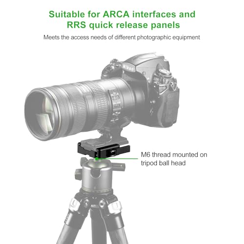 FANAUE ARCA-Swiss Bipod Adapter, ARCA-Swiss Quick Release, Arca Tripod Mount for Fanaue Tripod Heads