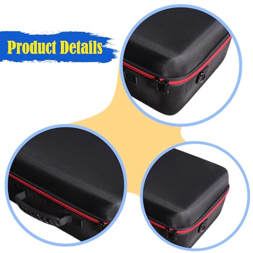 Hard EVA Travel Case, 13.8x6x10 inch, Adjustable Compartments for Electronics, Camera, Cable Organizer, Waterproof Oxford Storage