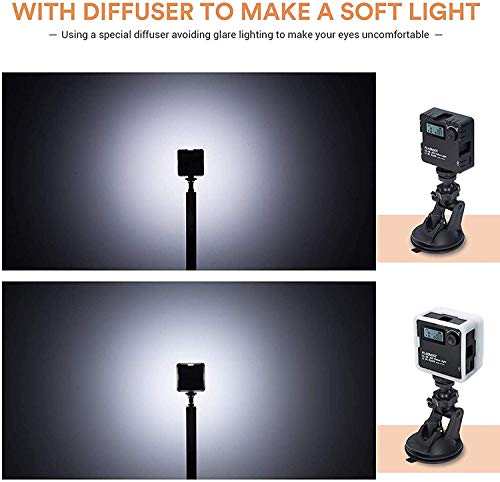 CL-36 Video Conference Lighting Kit,Mini LED Video Light for Remote Working,Video Conferencing,Zoom Calls, Broadcast, Live Streaming,Adjustable Laptop Video Light with Suction Cup
