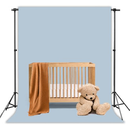 Dusty Blue Photography Backdrop Studio Photography Film & Television Portraiture Interview Programs Product Display Home Videos Parties Exhibition Halls Wedding Backdrops 6x9FT - color: Dusty Blue, size: 6x9FT
