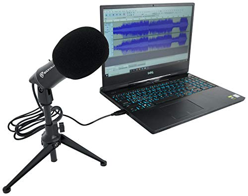 Rockville Z-Stream USB Computer Microphone Podcast Mic+Audio Technica Boom Arm