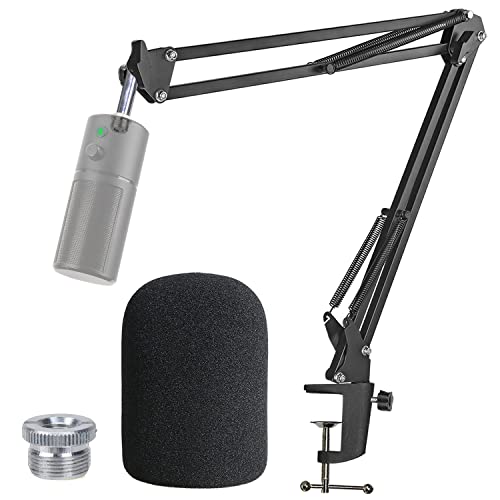 Razer Seiren X Boom Arm with Pop Filter - Mic Stand with Foam Cover Windscreen for Razer Seiren X Streaming Microphone by YOUSHARES - color: 01 RazerX boom arm