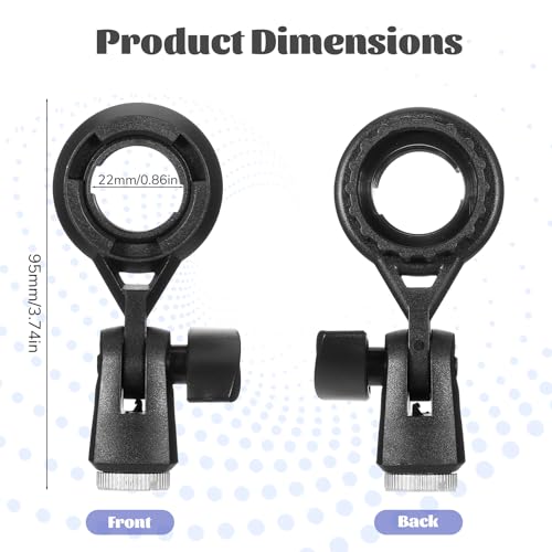 Microphone Holder for Mic Stand Condenser Mic Shock Mount Standard Interface Thread Compatible with Stand Devices with 3/8 Conversion for 0.9-Inch Shockproof Microphone Stands