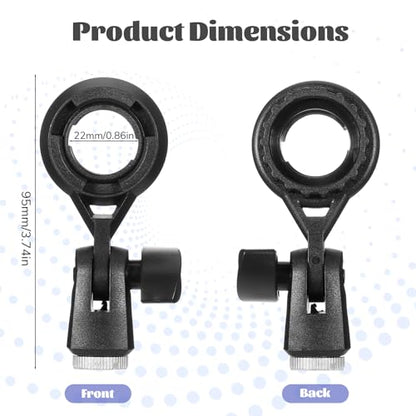 Microphone Holder for Mic Stand Condenser Mic Shock Mount Standard Interface Thread Compatible with Stand Devices with 3/8 Conversion for 0.9-Inch Shockproof Microphone Stands