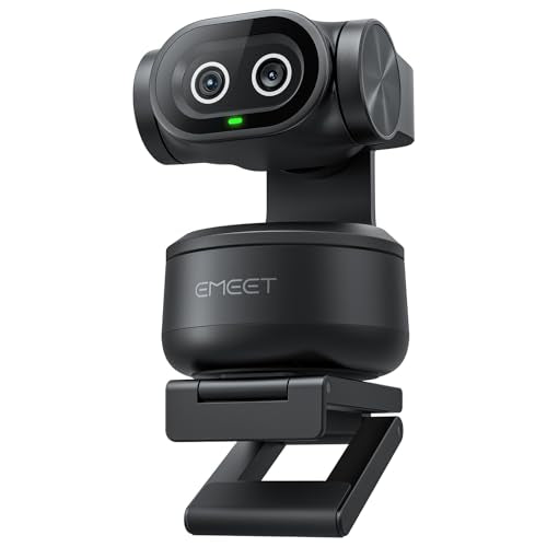 EMEET PIXY Dual-Camera AI-Powered PTZ Camera 4K, AI Tracking, PDAF&AI Autofocus 0.2s, 1/2.55'' Sony Sensor, 3 Mics, Presets, Gesture Control, 4K Webcam for Streaming and OBS/Twitch/Switch 2 Compatible - style: PIXY Dual-Camera AI PTZ 4K