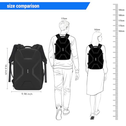 MOSISO Camera Backpack,DSLR/SLR/Mirrorless Photography Camera Bag Full Open Waterproof Hardshell Bag with Insert&Tripod Holder&Laptop Compartment Compatible with Canon/Nikon/Sony, Black - color: Black