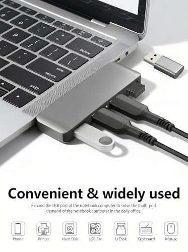 USB 3.0 Hub, Cable-Free USB Splitter Portable USB Hub for Laptop, Plug and Play Integrated Design Compatible with Laptop Desktop All USB Devices - style: Right USB 3.0 Hub