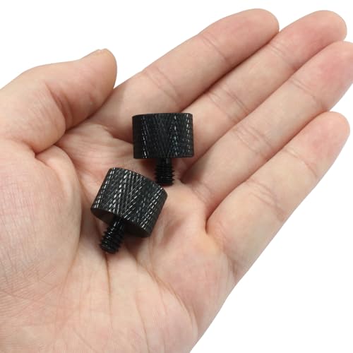 Waziaqoc 4 Pcs Mic Stand Adapter, 5/8 Female to 1/4 Male Thread | Camera Tripod Adapter, For Microphone Mounts and Stands, Black - size: 5/8 to 1/4 Thread(4 Pcs)