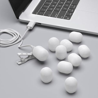 Cubilux Foam Cover for Lavalier Lapel Microphone, Windscreen for Mini Clip-On Lav MIC, Foam Cover, 10-Pack, White - color: Foam Cover, 10-Pack, White