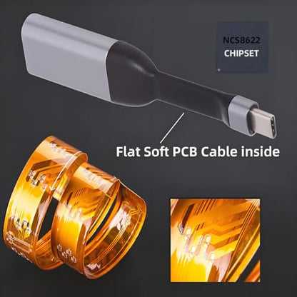 CY Cable USB-C Type-C Source to HDMI 4K 60hz Sink HDTV Adapter Ultra Slim Flat Cable 1080p for Laptop Tablet Phone - style: HDMI