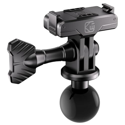 Kewig Magnetic Quick-Release Adapter Camera Mount with 1'' Ball for DJI | for DJI Osmo 360 / Action 3 / 4 / 5 Pro Action Camera, for RAM Mounts B Size 1 Inch Ball Double Socket Arm (X1+R15)