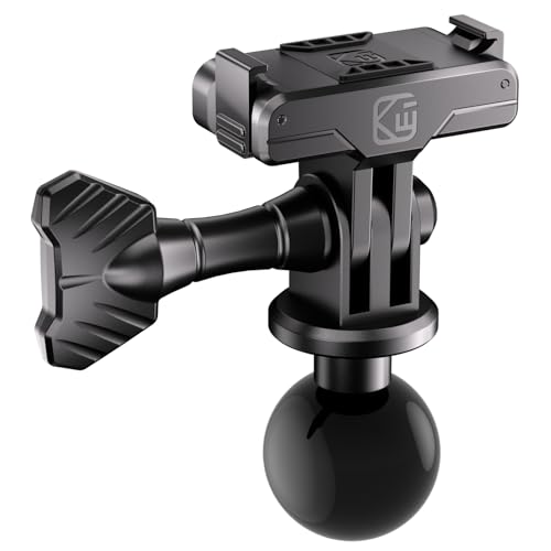 Kewig Magnetic Quick-Release Adapter Camera Mount with 1'' Ball for DJI | for DJI Osmo 360 / Action 3 / 4 / 5 Pro Action Camera, for RAM Mounts B Size 1 Inch Ball Double Socket Arm (X1+R15)