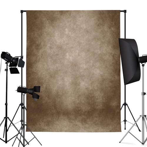 5x7ft Brown Backdrop for Photography Abstract Textured Vintage Brown Photo Backdrop Portrait Photo Studio Prop Background for Photoshoot Photo Parties Video Studio Backdrops Prop - color: Brown, size: 5x7ft