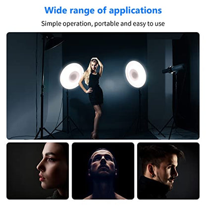 NEEWER 16"/41cm Aluminum Standard Reflector Beauty Dish with White Diffuser Sock for Bowens Mount Studio Strobe Flash Light, NEEWER Vision 4 ML300 S101-300W S101-400W etc - style: 16"/41cm