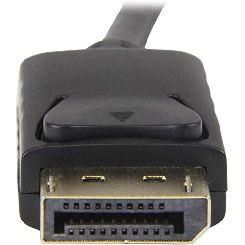 StarTech 6ft DisplayPort to HDMI Cable, 4K30, 1080p60, Passive (DP2HDMM1MB) | 1m, 3840 x 2160, 4K 30Hz Monitor Cable, Passive, Latching DP, DP++ Source, HDMI 1.4, 7.1ch Audio, HDCP 1.4, 1080p60