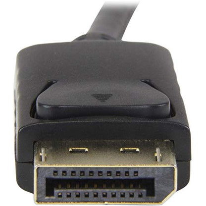 StarTech 6ft DisplayPort to HDMI Cable, 4K30, 1080p60, Passive (DP2HDMM1MB) | 1m, 3840 x 2160, 4K 30Hz Monitor Cable, Passive, Latching DP, DP++ Source, HDMI 1.4, 7.1ch Audio, HDCP 1.4, 1080p60