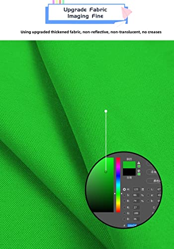 Portable Green Screen Chair 43.3in – Double Sided Foldable Greenscreen Backdrop with Stand, Chroma Key for Streaming Games, Zoom Calls & Photography - size: 43.3×43.3 inches