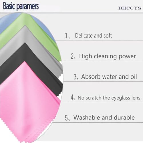 Glasses Cleaning Cloths(12 pcs),Microfiber Eyeglass Cleaner Cloth, Lens Wipes Cloth for Cleaning Eyeglasses, Cell Phones, Screens, Lenses, Electronics and All Delicate Surface
