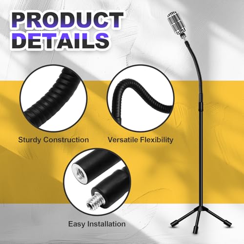 16" Gooseneck Tube Extension Holder, 2 PCS 1/4"-20 Female to Male | Female to Male Thread, Metal Universal Hose, Flexible Arm, For Phone Action Camera Microphone - size: 16 Inch