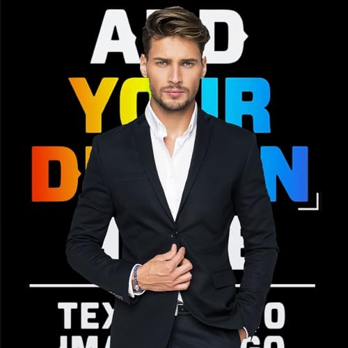 Custom Photography Cloth Design Your Own Photo Logo Text Personalized Backdrops Non-Reflective Non-Penetrating Photoshoot Background Screen Portrait Studio Photobooth Drops 56 X 79 Inches, Black - color: Black, size: 56"×79"
