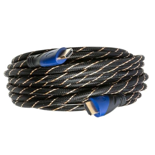 30FT HDMI Cable High-Speed 4K HDR 18Gbps Ethernet Audio Return Channel Gold-Plated 2.0 60Hz UHD ARC Universal Compatible With HDTV Projector, Gaming Console Laptop Home Theater (30FT, Multi-Colored) - color: Multi-Color, size: 30FT