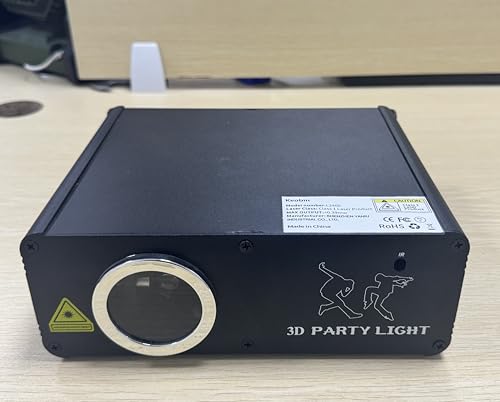 KeoBin APP DJ Laser Lights Professional - 200+ 3D RGB Animation Laser Light Show, Hand Drawing, Custom Patterns, Sound Actived & DMX Sync for Party, Stage, Club