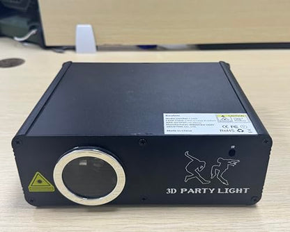 KeoBin APP DJ Laser Lights Professional - 200+ 3D RGB Animation Laser Light Show, Hand Drawing, Custom Patterns, Sound Actived & DMX Sync for Party, Stage, Club
