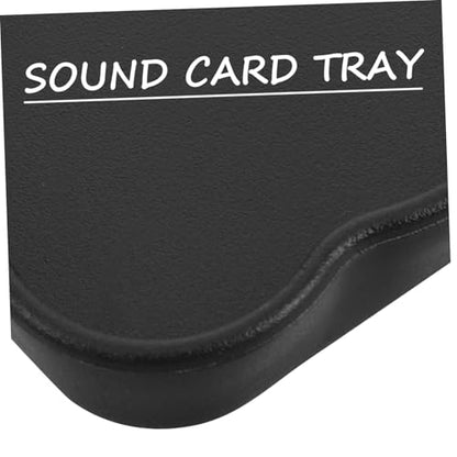 Multi-functional Microphone Stand Tray for Live Streaming and Recording Spacious Design for Sound Cards and Audio Equipment Easy Setup and Compatibility
