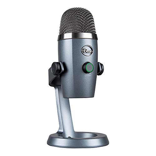 Logitech for Creators Blue Yeti Nano USB Microphone for Gaming, Streaming, Podcasting,Twitch, YouTube, Discord, Recording for PC and Mac, Plug & Play - Shadow Grey - color: Shadow Grey