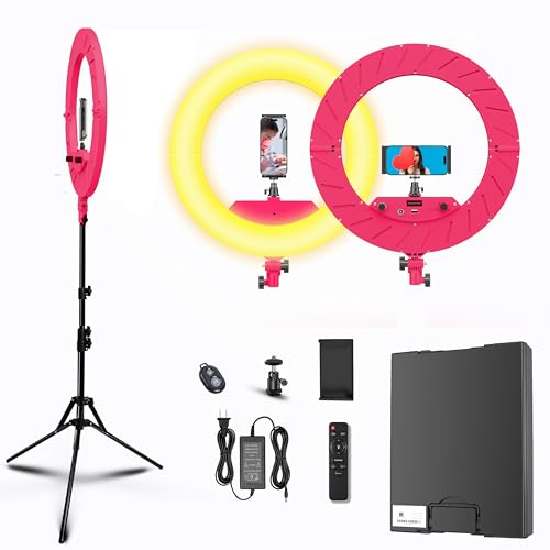 18 inch Ring Light Kit (RED) - color: RED