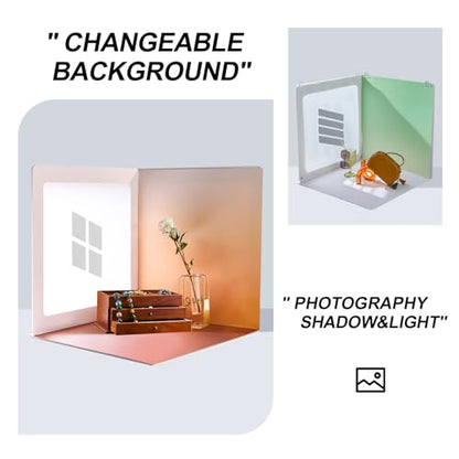 24x24 Inch Backdrop Board Kit, 2PCS Backgound Frame, 1PC Background Board, 6PCS Backdrop Paper, 6PCS Shadow Light Paper for Product, Food, Jewelery, Makeup Photography Shooting - size: 24x24inch