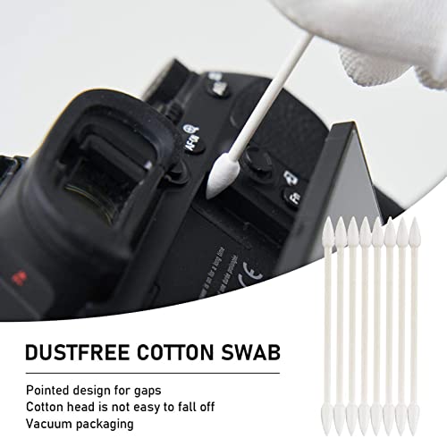 VSGO Professional Lens Cleaning Kit with Air Blower Folding Pouch Microfiber Lens Cloth Wet Wipes Lens Cleaner Metal Brush Cotton Swab Compatible for Optical Camera Lens Phone Laptop Cleaning(VS-A2E)