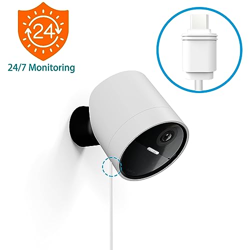 25ft/7.6m Weatherproof Outdoor Charging Micro-USB Head Cable for SimpliSafe Outdoor Security Camera Only (1)