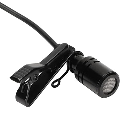VBESTLIFE Lavalier Lapel Microphone, Omnidirectional Condenser Mic, 6.35MM Jack, Mini Metal Clip, for Playing Guitars, Saxophones, Trumpets, Violins, 16.4ft