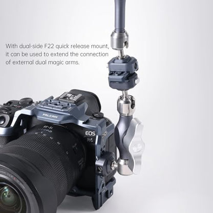 FALCAM F22 Cold Shoe Three Position Dual-Head Quick Release Plate with Dual-Side F22 Quick Release Mount