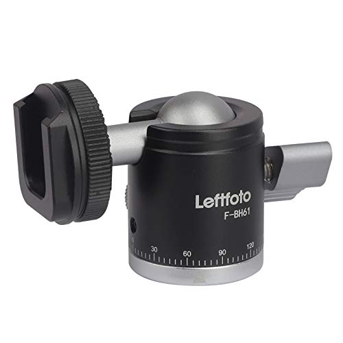 Camera Tripod Mini Ball Head Adapter 360 Degree Rotatable Pan 90°Tilt with Cold Shoe Mount with 1/4" Screw for DSLR Cameras Cell Phone Tripods Monopods Camcorder Light Stand Speedlight Quick Release