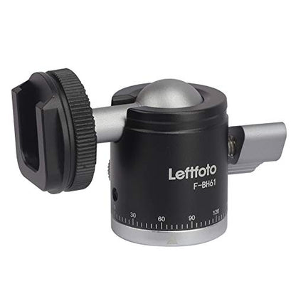 Camera Tripod Mini Ball Head Adapter 360 Degree Rotatable Pan 90°Tilt with Cold Shoe Mount with 1/4" Screw for DSLR Cameras Cell Phone Tripods Monopods Camcorder Light Stand Speedlight Quick Release