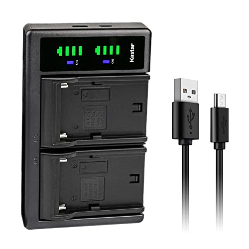 Kastar NP-F550 / NP-F570 LTD2 USB Battery Charger Compatible with Neewer Advanced 660 Dimmable Bi-Color LED Panel Video Light, P200 CRI97+ RGB LED Video Light, P280 CRI97+ RGB LED Video Light - size: 1 Charger