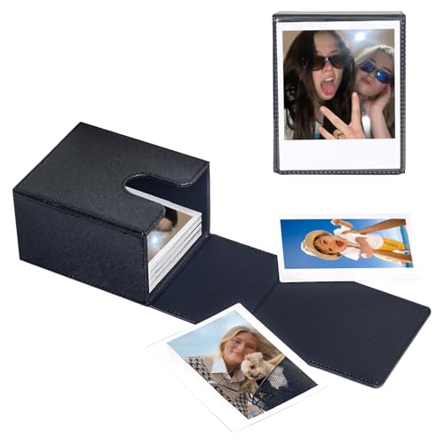 Picture Holder Case for Polaroid Now/600/I-Type/Wide Camera, Black | Photo Holder Storage Case for Polaroid, Vertical Photo Protection Case, Can Hold 50+ Films, Only One