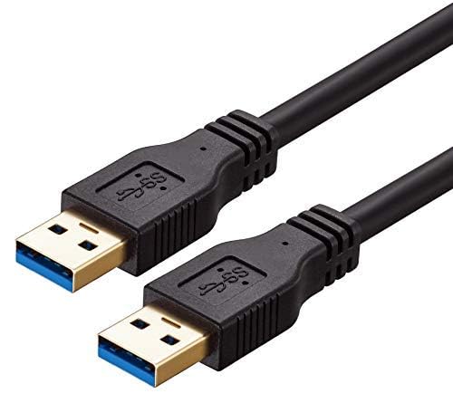 USB to USB Cable Male to Male 20 ft, Long USB 3.0 Cable A to A for Data Transfer Hard Drive Enclosures, Printer, Modem, Cameras