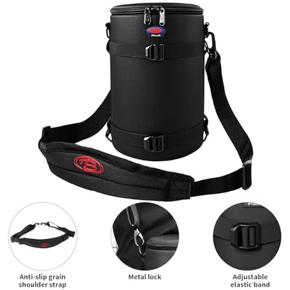 Camera Lens Case, Lens Pouch DSLR Camera Lens Bag Fits for Canon Nikon Pentax Sony Olympus Panasonic and Other Camera Lens - size: BL-0015
