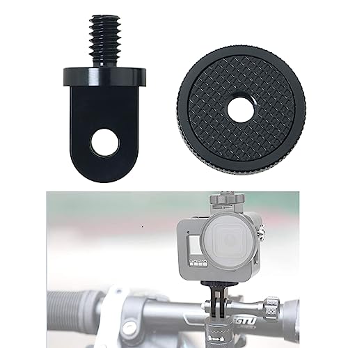 MEETOOT 2pcs Camera Tripod Adapter, 1/4" - 20 Conversion Adapter for Action Camera to 1/4" Screw Adapter Mount Accessories